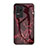 Coque Contour Silicone et Vitre Motif Fantaisie Miroir Etui Housse pour Xiaomi Poco F4 5G Rouge
