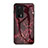 Coque Contour Silicone et Vitre Motif Fantaisie Miroir Etui Housse pour Xiaomi Poco F5 Pro 5G Rouge