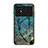 Coque Contour Silicone et Vitre Motif Fantaisie Miroir Etui Housse pour Xiaomi Poco M4 5G Bleu