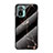 Coque Contour Silicone et Vitre Motif Fantaisie Miroir Etui Housse pour Xiaomi Poco M5S Or et Noir