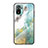 Coque Contour Silicone et Vitre Motif Fantaisie Miroir Etui Housse pour Xiaomi Poco M5S Vert