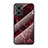 Coque Contour Silicone et Vitre Motif Fantaisie Miroir Etui Housse pour Xiaomi Redmi 10 5G Rouge