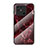 Coque Contour Silicone et Vitre Motif Fantaisie Miroir Etui Housse pour Xiaomi Redmi 10 India Rouge