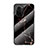 Coque Contour Silicone et Vitre Motif Fantaisie Miroir Etui Housse pour Xiaomi Redmi K40 Pro 5G Or et Noir