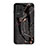 Coque Contour Silicone et Vitre Motif Fantaisie Miroir Etui Housse pour Xiaomi Redmi K40S 5G Or et Noir