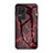 Coque Contour Silicone et Vitre Motif Fantaisie Miroir Etui Housse pour Xiaomi Redmi K40S 5G Rouge