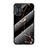 Coque Contour Silicone et Vitre Motif Fantaisie Miroir Etui Housse pour Xiaomi Redmi K50 Gaming 5G Or et Noir