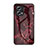 Coque Contour Silicone et Vitre Motif Fantaisie Miroir Etui Housse pour Xiaomi Redmi K50i 5G Rouge