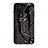 Coque Contour Silicone et Vitre Motif Fantaisie Miroir Etui Housse pour Xiaomi Redmi K60 5G Or et Noir