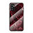 Coque Contour Silicone et Vitre Motif Fantaisie Miroir Etui Housse pour Xiaomi Redmi Note 10 5G Rouge