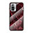 Coque Contour Silicone et Vitre Motif Fantaisie Miroir Etui Housse pour Xiaomi Redmi Note 10 Pro Max Rouge