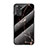 Coque Contour Silicone et Vitre Motif Fantaisie Miroir Etui Housse pour Xiaomi Redmi Note 11 4G (2022) Or et Noir