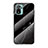 Coque Contour Silicone et Vitre Motif Fantaisie Miroir Etui Housse pour Xiaomi Redmi Note 11 SE India 4G Noir