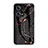 Coque Contour Silicone et Vitre Motif Fantaisie Miroir Etui Housse pour Xiaomi Redmi Note 12 Pro 5G Or et Noir