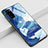 Coque Contour Silicone et Vitre Motif Fantaisie Miroir Etui Housse S01 pour Huawei Honor View 30 Pro 5G Bleu