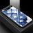 Coque Contour Silicone et Vitre Motif Fantaisie Miroir Etui Housse S01 pour Samsung Galaxy A90 4G Bleu