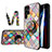 Coque Contour Silicone et Vitre Motif Fantaisie Miroir Etui Housse S01 pour Samsung Galaxy S23 Ultra 5G Mixte