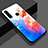 Coque Contour Silicone et Vitre Motif Fantaisie Miroir M01 pour Huawei P30 Lite Bleu