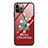 Coque Contour Silicone et Vitre Motif Noel Miroir Etui Housse pour Apple iPhone 12 Pro Rouge