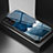 Coque Contour Silicone et Vitre Paillette Etoile Miroir Etui Housse A01 pour Samsung Galaxy S21 5G Bleu