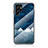 Coque Contour Silicone et Vitre Paillette Etoile Miroir Etui Housse pour Samsung Galaxy S21 Ultra 5G Bleu