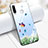 Coque Contour Silicone et Vitre Papillon Miroir pour Huawei P30 Lite New Edition Bleu Ciel