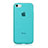 Coque Contour Silicone et Vitre Transparente Mat pour Apple iPhone 5C Bleu Ciel