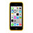 Coque Contour Silicone et Vitre Transparente Mat pour Apple iPhone 5C Jaune Petit