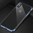 Coque Contour Silicone et Vitre Transparente Mat pour Apple iPhone Xs Bleu Petit