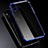 Coque Contour Silicone et Vitre Transparente Mat pour Apple iPhone Xs Bleu Petit