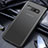 Coque Contour Silicone et Vitre Transparente Mat pour Samsung Galaxy S10 5G Noir Petit