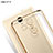 Coque Contour Silicone et Vitre Transparente Mat pour Xiaomi Redmi Note 3 Or