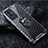 Coque Contour Silicone et Vitre Transparente Miroir 360 Degres avec Support Bague Anneau Aimante Magnetique AM1 pour OnePlus 9RT 5G Gris