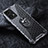 Coque Contour Silicone et Vitre Transparente Miroir 360 Degres avec Support Bague Anneau Aimante Magnetique AM1 pour Realme 9 4G Gris