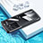 Coque Contour Silicone et Vitre Transparente Miroir 360 Degres pour Samsung Galaxy S21 Ultra 5G Noir