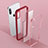 Coque Contour Silicone et Vitre Transparente Miroir 360 Degres T08 pour Apple iPhone X Rouge Petit