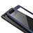 Coque Contour Silicone et Vitre Transparente Miroir pour Huawei Honor V10 Bleu Petit