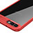 Coque Contour Silicone et Vitre Transparente Miroir pour Huawei Honor V10 Rouge Petit