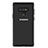 Coque Contour Silicone et Vitre Transparente Miroir pour Samsung Galaxy Note 9 Noir Petit