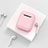 Coque de Protection en Silicone avec Mousqueton pour Boitier de Charge de Airpods C01 Rose