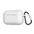 Coque de Protection en Silicone avec Mousqueton pour Boitier de Charge de AirPods Pro C02 Blanc