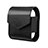 Coque en Cuir avec Mousqueton pour Boitier de Charge de Airpods A02 Noir