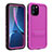 Coque Etanche Contour Silicone et Plastique Housse Etui Waterproof 360 Degres avec Support pour Apple iPhone 11 Pro Max Petit