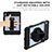 Coque Etanche Contour Silicone et Plastique Housse Etui Waterproof 360 Degres pour Apple iPad 10.9 (2022) Noir Petit