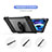 Coque Etanche Contour Silicone et Plastique Housse Etui Waterproof 360 Degres pour Apple iPad Air 4 10.9 (2020) Noir Petit