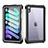 Coque Etanche Contour Silicone et Plastique Housse Etui Waterproof 360 Degres pour Apple iPad Mini 6 Noir Petit