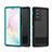 Coque Etanche Contour Silicone et Plastique Housse Etui Waterproof 360 Degres pour Samsung Galaxy Note 20 Ultra 5G Cyan