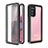 Coque Etanche Contour Silicone et Plastique Housse Etui Waterproof 360 Degres W02 pour Samsung Galaxy S20 5G Noir Petit