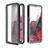 Coque Etanche Contour Silicone et Plastique Housse Etui Waterproof 360 Degres W02 pour Samsung Galaxy S20 5G Noir Petit