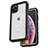 Coque Etanche Contour Silicone et Plastique Housse Etui Waterproof 360 Degres W04 pour Apple iPhone 11 Pro Max Argent